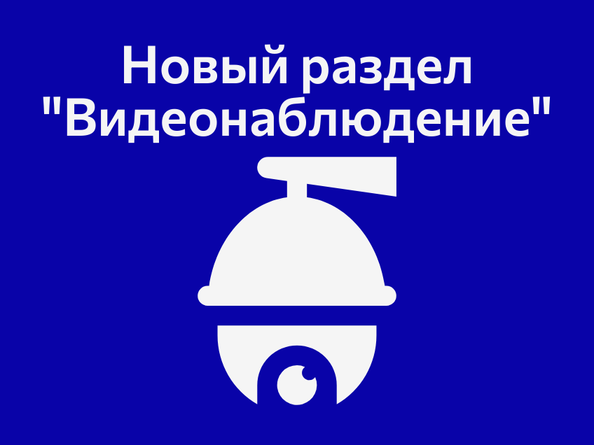 Новый раздел «Видеонаблюдение» на нашем сайте!