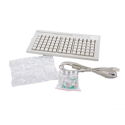 Клавиатура программируемая Shtrih S84F (84 клавиш; MSR123; USB), светл