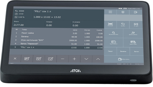 POS терминал АТОЛ Optima V7, J3455, АКБ